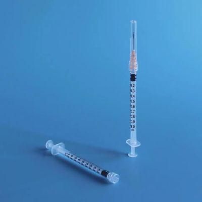 2 or 3 Parts Medical Disposable Sterile Injection Plastic Syringe, Insulin Syringe, Safety Syringe