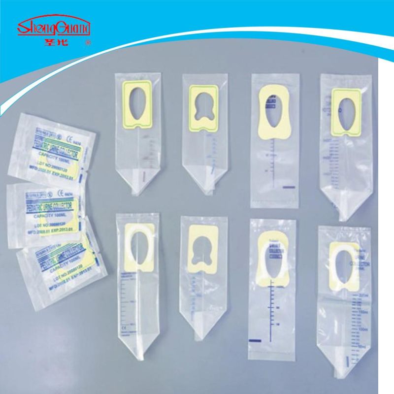 Hospital Medical Use Disposable Pediatric Urine Collector Urine Bag for Baby