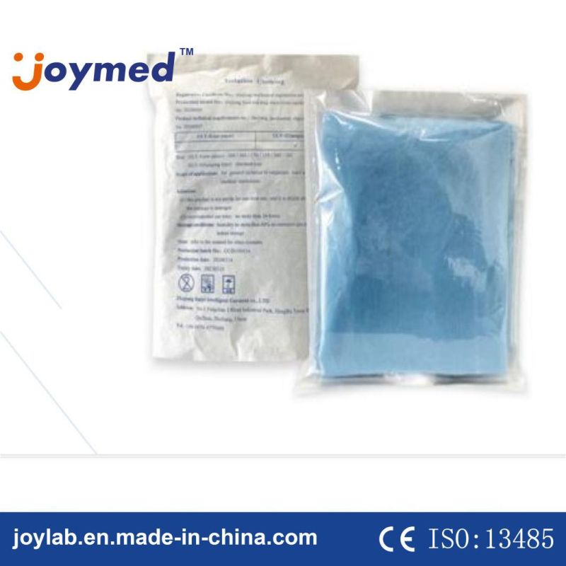 Factory Non Woven SMS Disposable PE Isolation Medical Gown