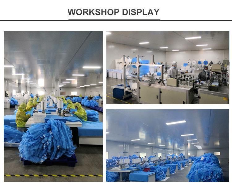 Disposable Nonwoven Medical Lab Coat Cleaning Room Uniform