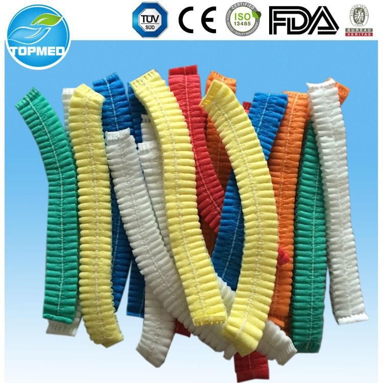 Nonwoven Disposable Bouffant Cap/Surgical Clip Cap/Mob Cap