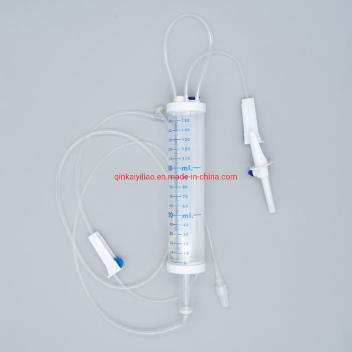 Disposable 100ml 150ml IV Pediatric Drip Microdrip Burette Type Apparatus Infusions Set with Burette for Children