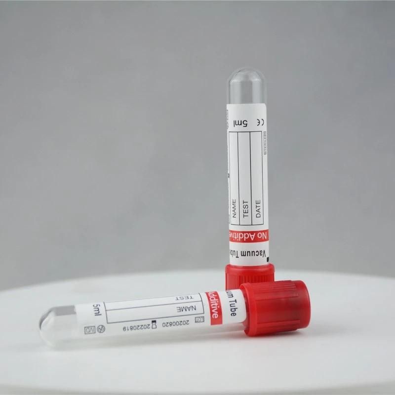 Disposable Vacuum Blood Collection Plain Tube with CE & ISO