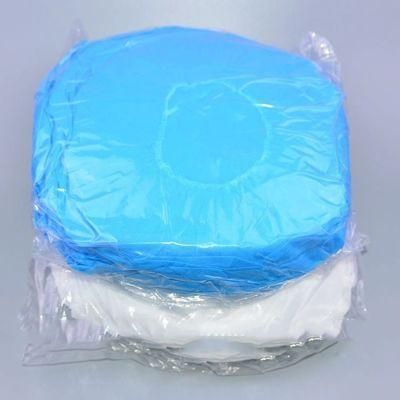 Dust-Proof Breathable Non-Woven Blue Pink White Bouffant Cap for Disinfection Cleaning/Electronics Industry /Workshop/ Beauty Salon