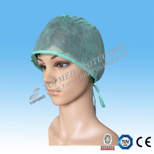 Disposable Spunlace Doctor Cap with Ties, Spp Doctor Caps