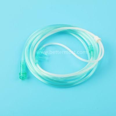 Disposable Medical Green Color PVC Nasal Cannula for Pediatric Child