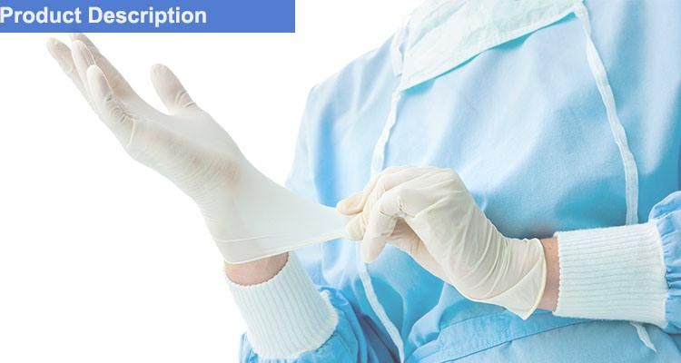 Sterile Latex Surgical Gloves Powdered Disposable for Medical Hospital