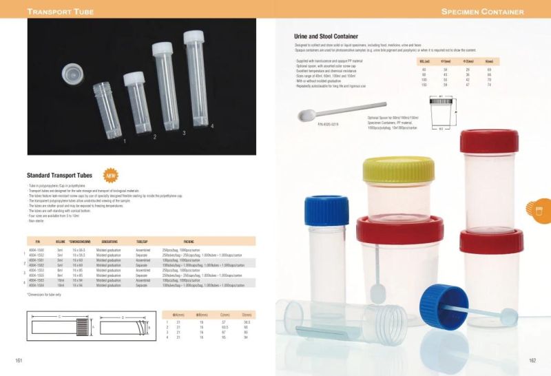 Disposable Sampling Cups Container and Disposable Sampling Brush Consumable