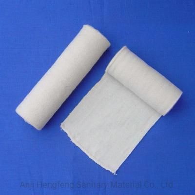 10cm X4.5m Skin Color or Natural or White Elastic Plain Bandage with ISO13485