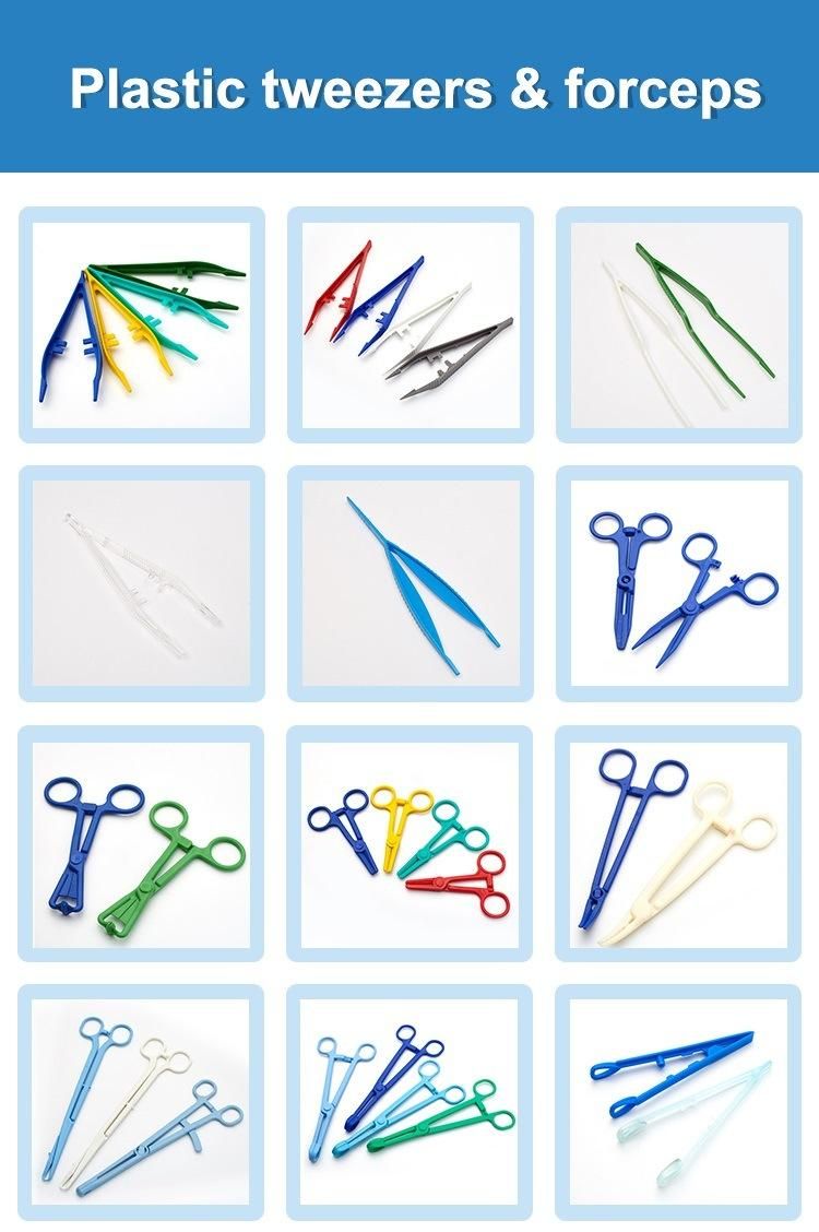 Different Types of Sterile Medical Plastic Surgical Instruments Tweezers Medical Forceps