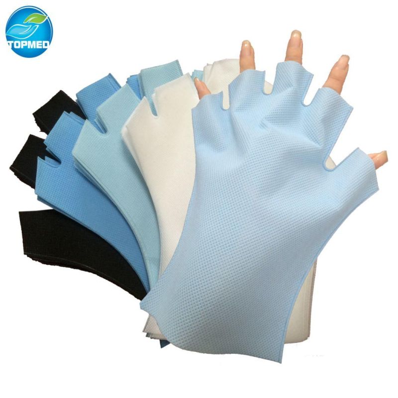 Black Nonwoven Gloves Disposable PP Gloves for Nair Care