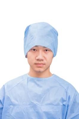 SMS Disposable Surgical Doctor/Nurse Hat Tie Back Non-Woven Surgeon Cap