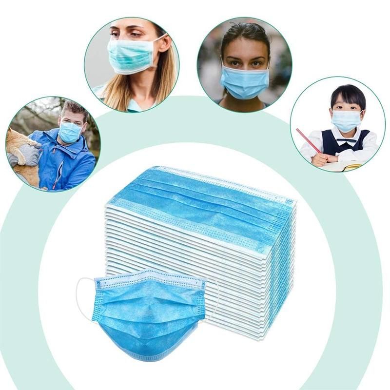 Disposable Three Ply Surgical Non Woven Medical Masks for Hospital Clinic Face Mask