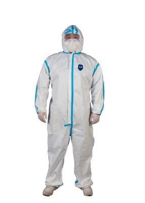 EN/GB Certificated Disposable Isolation Protective Clothing for Clinic and Hospital