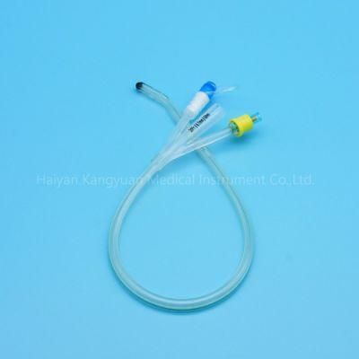 Silicone Foley Catheter China Producer 3 Way Coude Tip Tiemann Normal Balloon