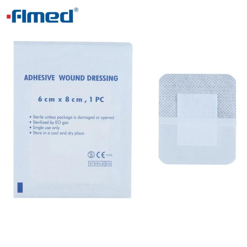 Non-Woven Super Absorbent Wound Dressing Adhesive Wound Dressing