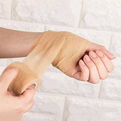 TUV Rheinland CE FDA Certified Elastic Breathable Cohesive Bandage for Large Supermarkets