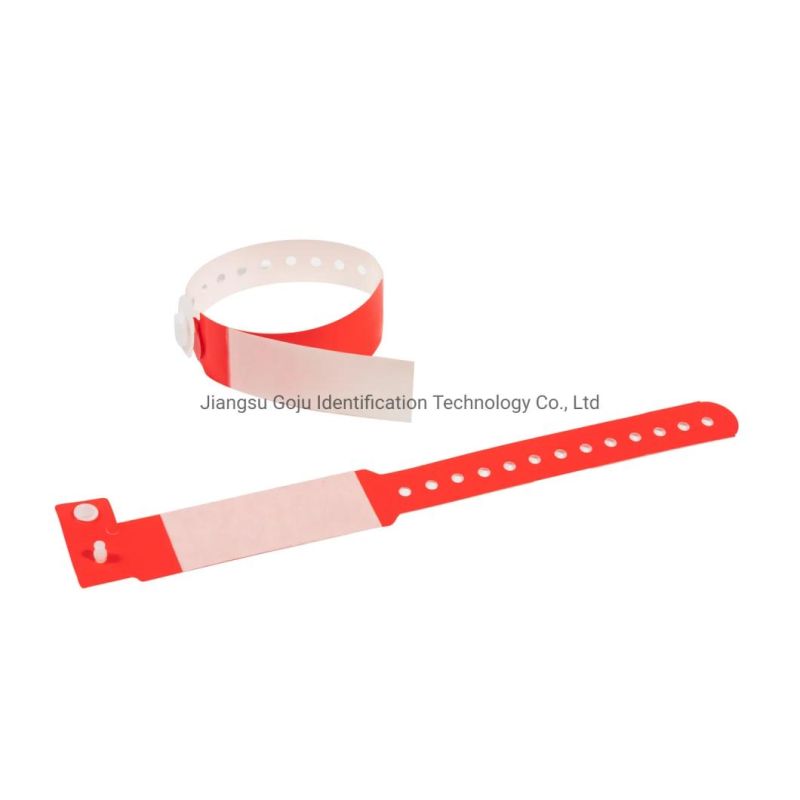 Disposable Plastic Hospital Medical Baby Shield Wristband with Barcode