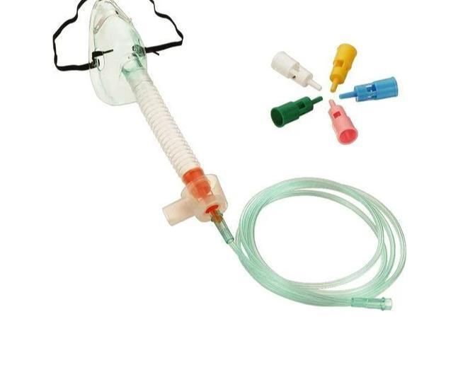 Medical Adult PVC 7-Diluters Fixed Venturi Oxygen Mask