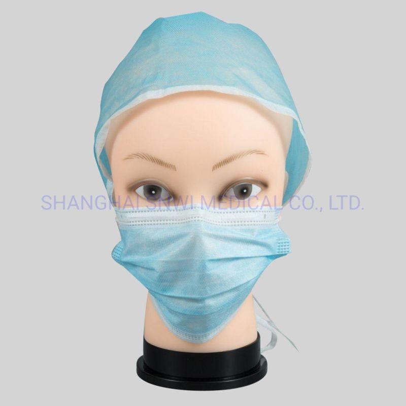 Hospital Medical Disposable Non-Woven Surgical Cap Nurse Cap Made-in-China