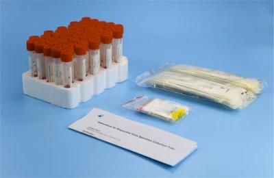 Medical Disposable Vtm Test Kit with Sterile Nylon Flocked Nasopharyngeal Swab