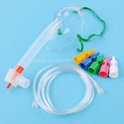 BM&reg; Disposable High Quality Medical PVC Adjustable Oxygen Venturi Mask Size S/M/L/XL
