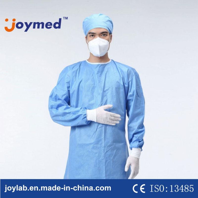 SMS Doctor′s Sterile or Non-Steriel Surgical Gown Isolement Blouse Chirurgicale Disposable Patient Medical Isolation Gown