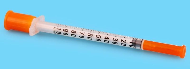 CE/FDA Approved Disposable Insulin Syringe 50/101units