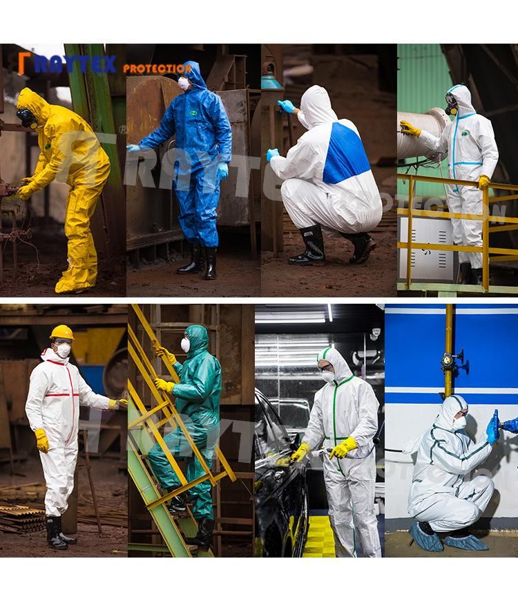 Type 4/5/6 Disposable Nonwoven Workwear Anti Virus Coverall