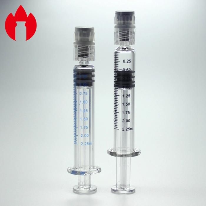 1ml 2.25ml 3ml 5ml Disposable Injection Medical Glass Prefilled Syringe