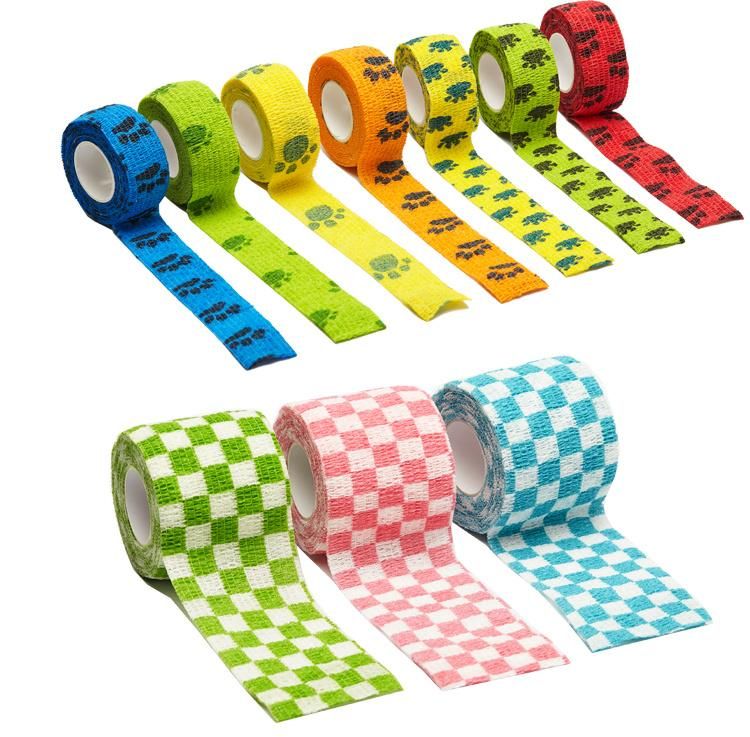 Nonwoven Colored Elastic Bandage, 2.5cm*4.5m