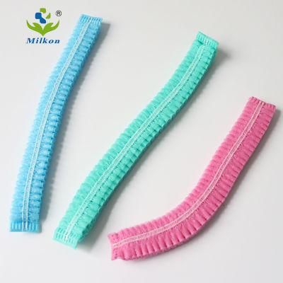 China Supplier Disposable Medical Nonwoven Clip Cap Mob Cap Nurse Cap Doctor Cap