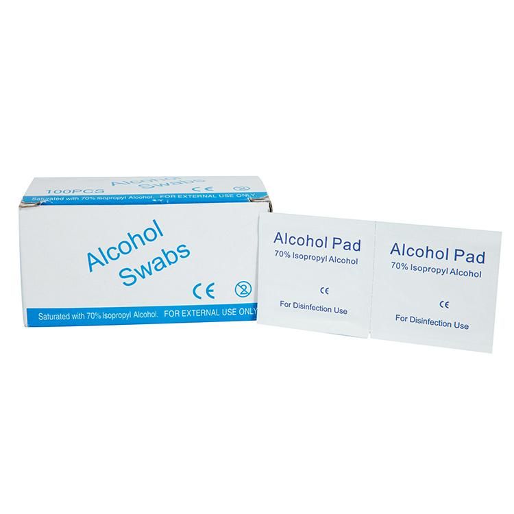 Alcohol Pads Factory Outlet CE 70% Isopropyl Alcohol Pads