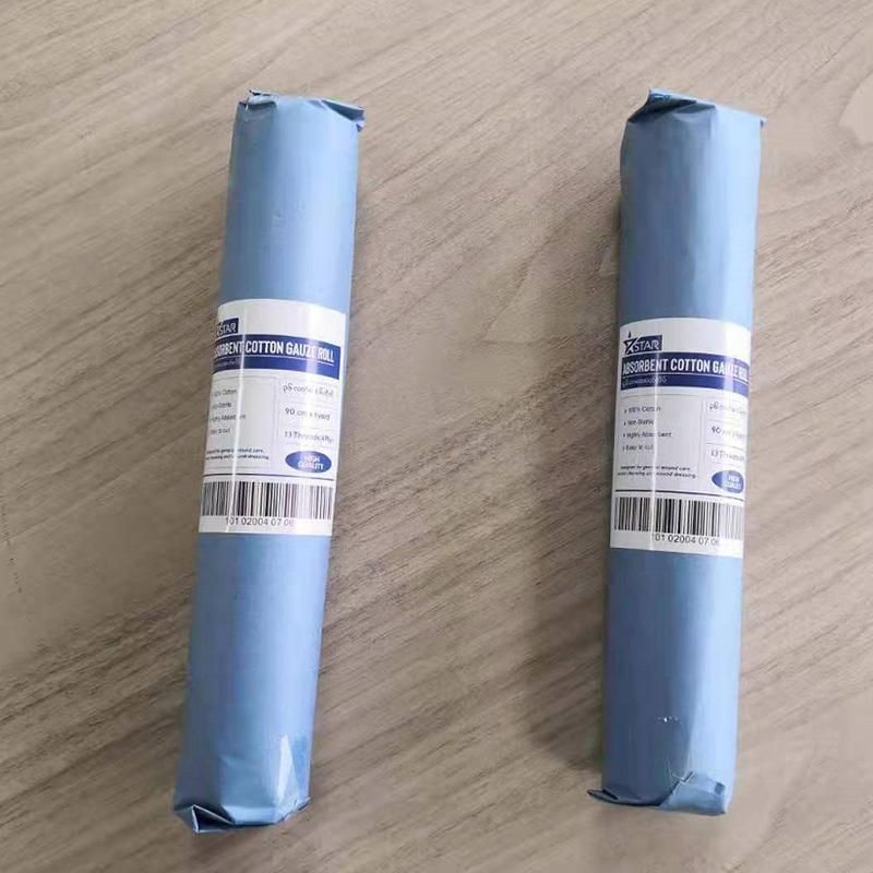 Absorbent Medical X-ray Detectable Gauze Roll 36" * 100 Yards Medical Consumable Cotton Medical Gauze Bandage Roll Sterile or Non-Sterile Gauze Manufacturer