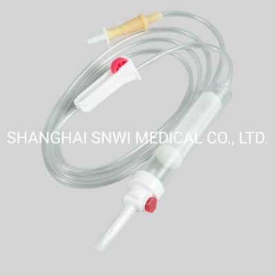 Medical Disposable Infusion Set with Free Needle Injection Port Blood Transfusion Device