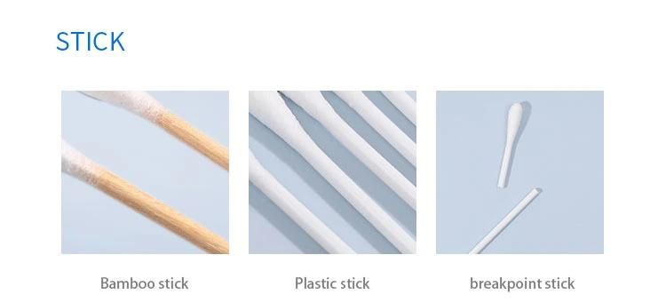 New Design Disposables Medical Bamboo Cotton Sampling Swab