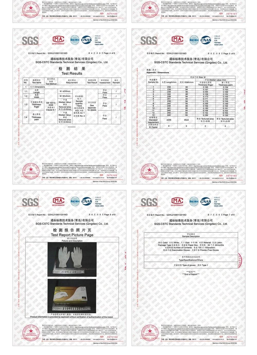 High Quality Cheap Disposable Medical Examination Latex Gloves Manufacturer