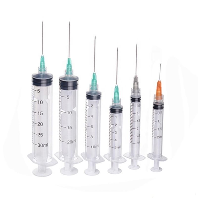Disposable Plastic Syringe with Needle