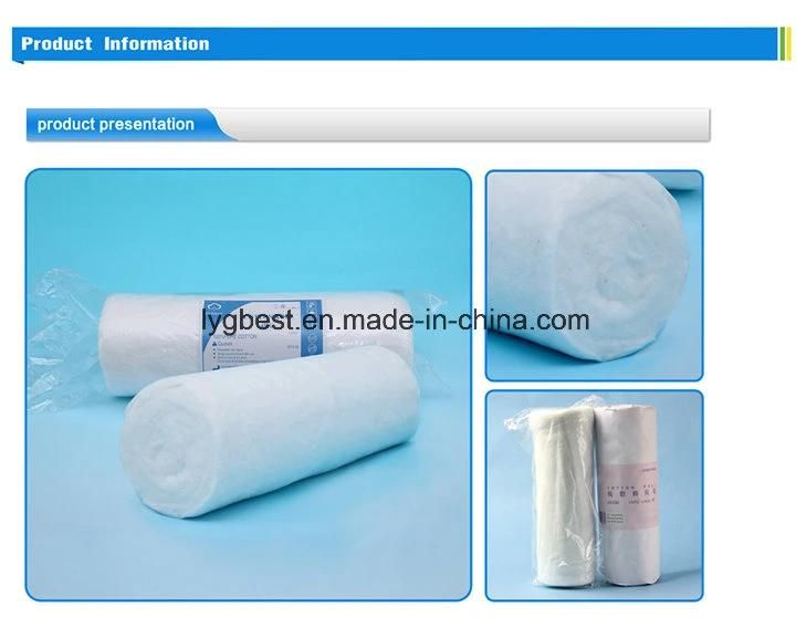 Surgical Absorbent Pure Interleaved Cotton Wool Roll 50g 100g 500g