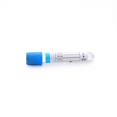 Made in China 6ml 7ml 10ml Blue Glass Plastic Pet PT Tube Blood Test Collection Tubes in Lab