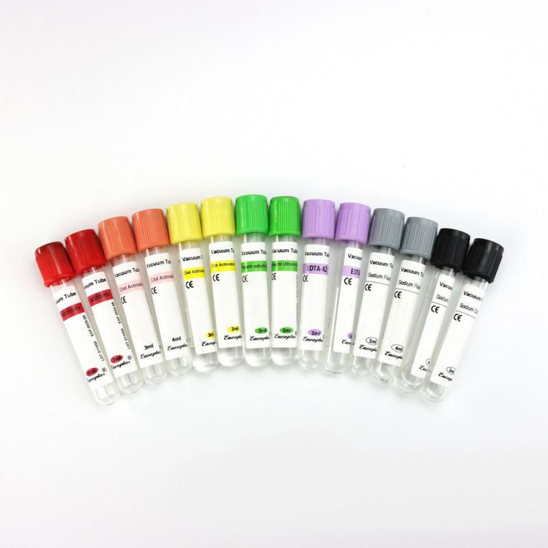 Siny EDTA K2 K3 Tube Hospital Medical Supply Wholesale Serum Blood Test Plain Tube Glass Vacuum Blood Collection Tubes with ISO13485