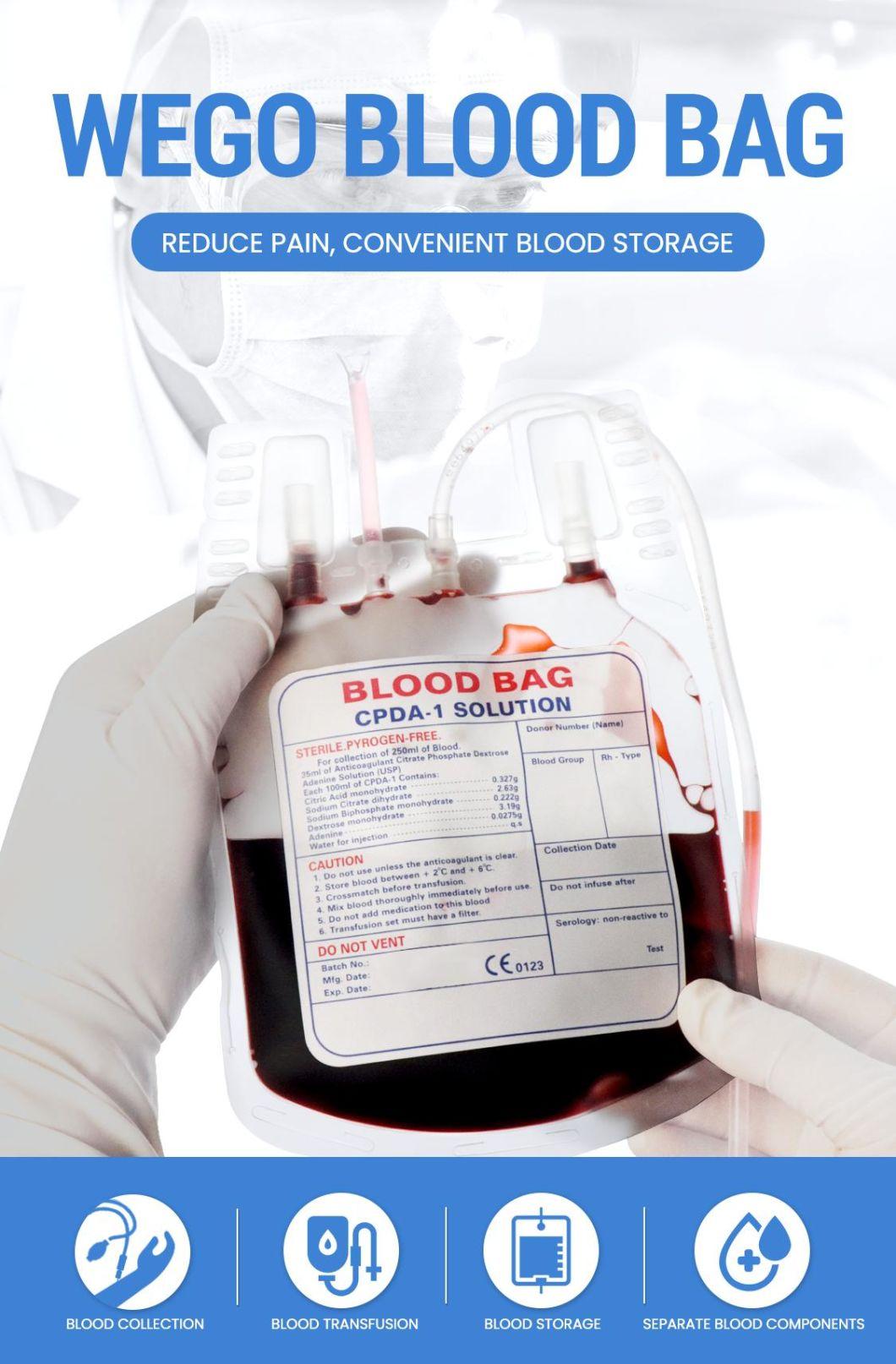 Medical Supply Hospital Use Disposable Single Double Blood Transfusion Collection Bag