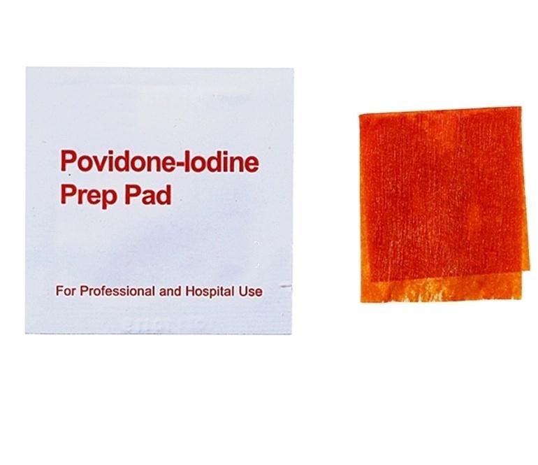 Medical Antiseptic Disposable Povidone-Iodine Iodine Cotton Prep Pad