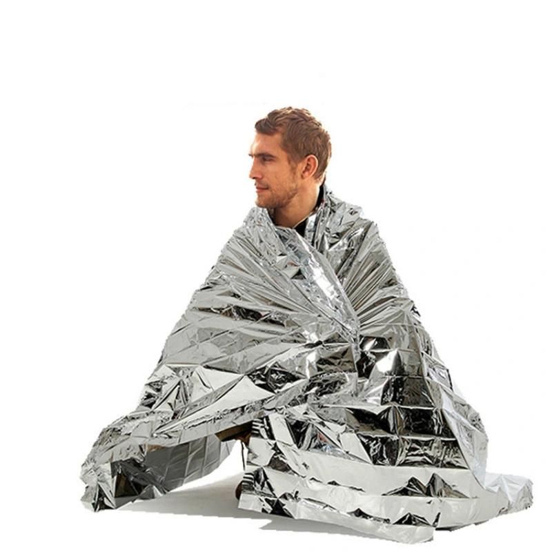 Emergency Mylar Thermal Blankets Foil Space Blanket for Nasa Outdoor Camping Hiking Marathon