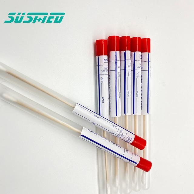 Collection Swab Wooden Stick Analysis Sampling Swab Cotton Swab Stick