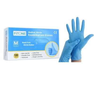 Safety Non-Sterile Hospital Work Examination Nitrile Gloves