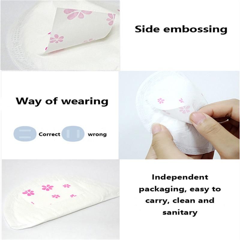 Portable Breast Nursing Pad Pink Light Soft Breast Pad