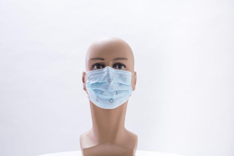 White Disposable 3ply Nonwoven Face Mask with Earloop