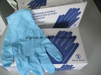 Disposable Blue Nitrile Gloves for SPA and Tattoo