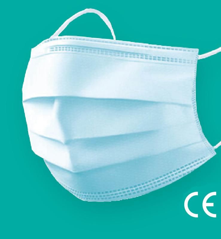 Disposable 3 Ply Non-Woven Face Mask